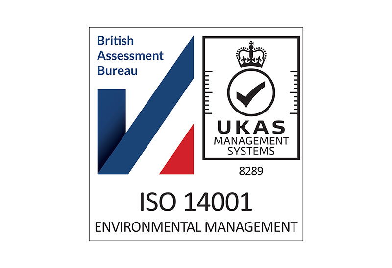 ISO 14001 accredited logo