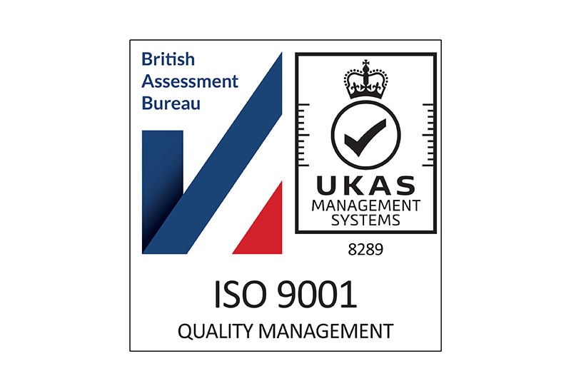ISO 9001 accredited logo