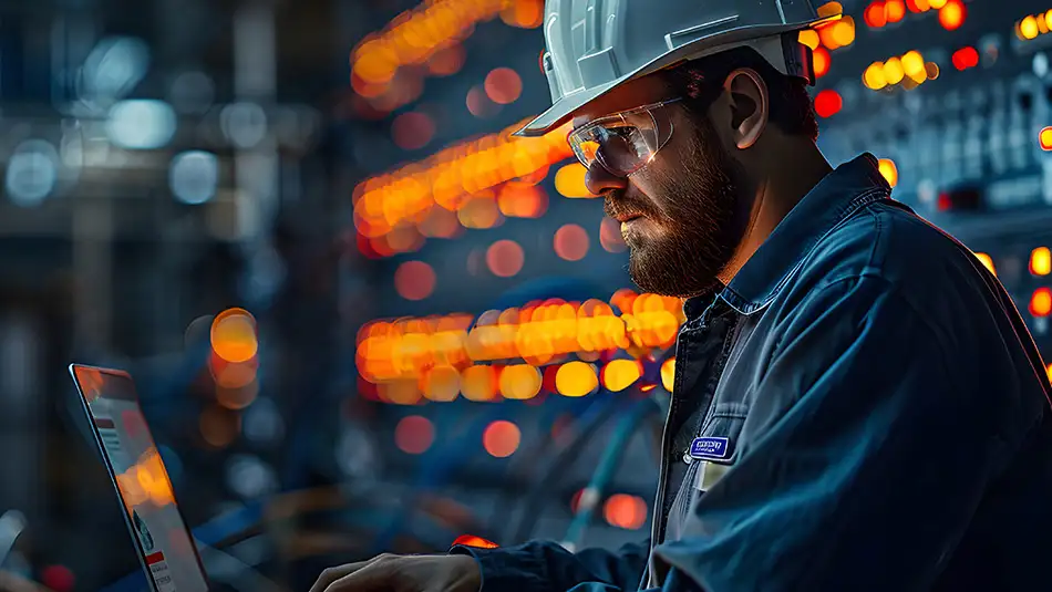 A Marln Group engineer providing specialist technical support to a customer